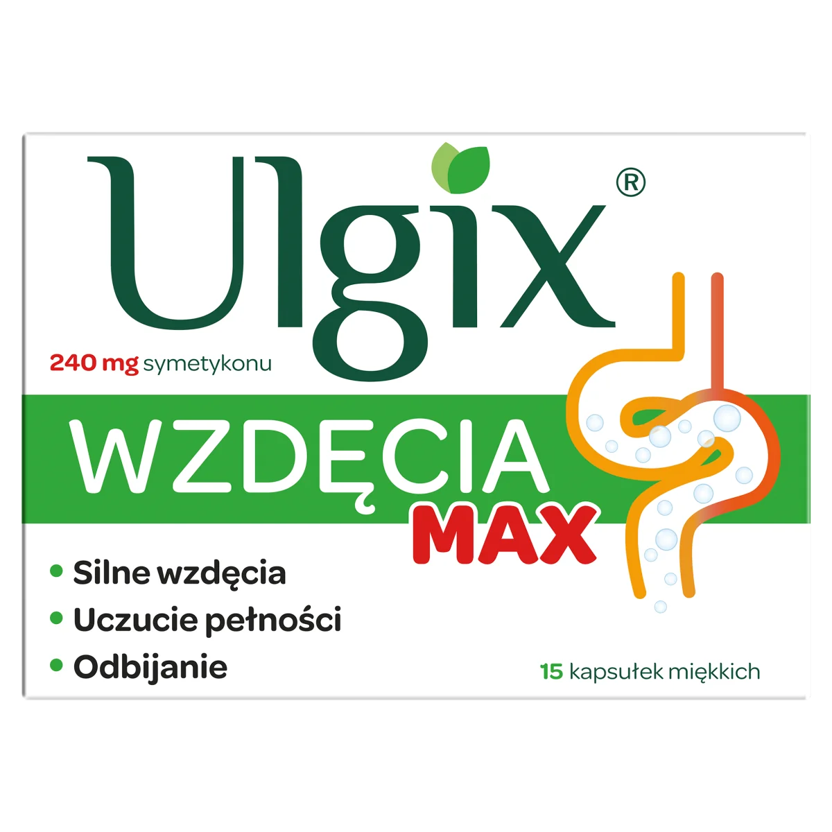 Ulgix Wzdęcia Max 15 kapsułek