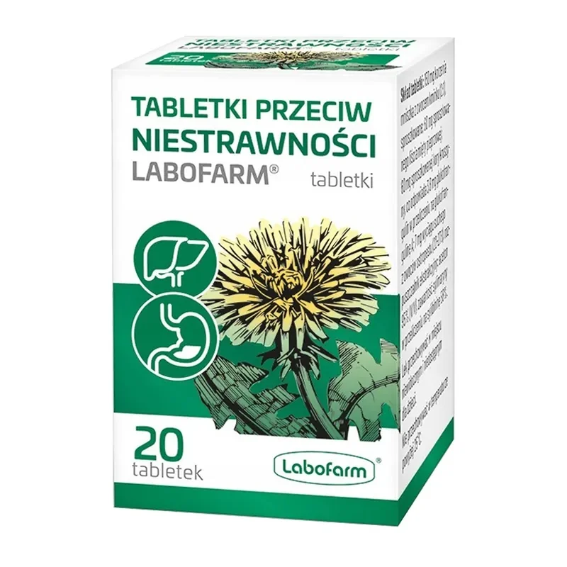 Labofarm Tabletki przeciw niestrawności 20 tabletek