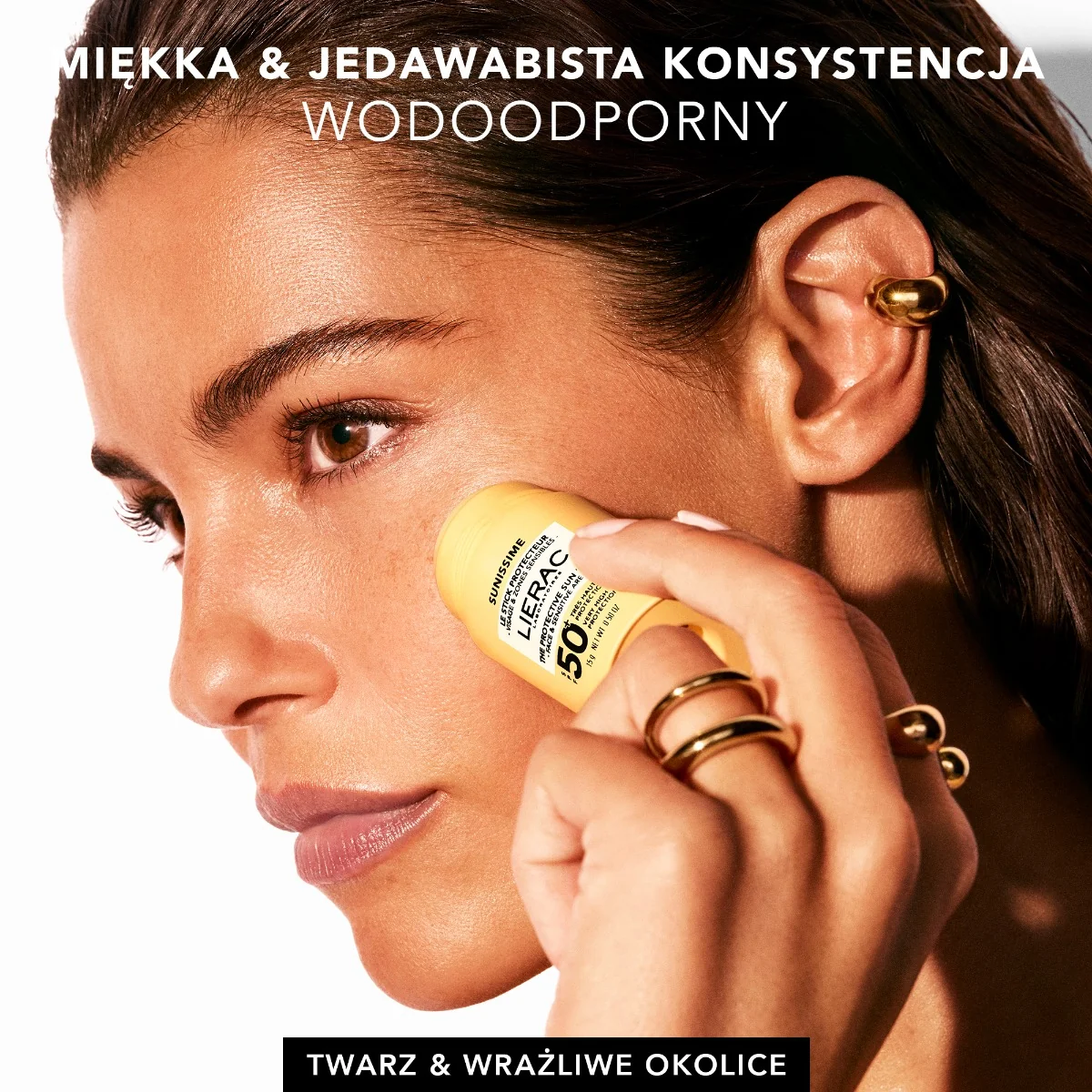 Lierac Sunissime sztyft ochronny 50 SPF+ anti-aging, 15 g