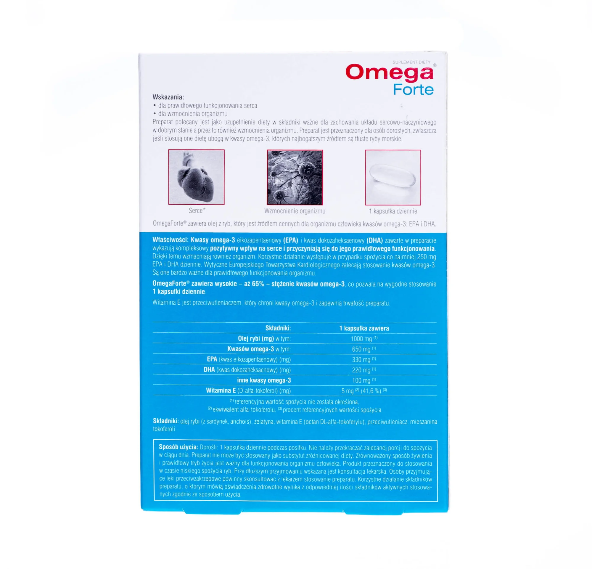 Omega Forte 65% Omega-3, 60 kaps. 