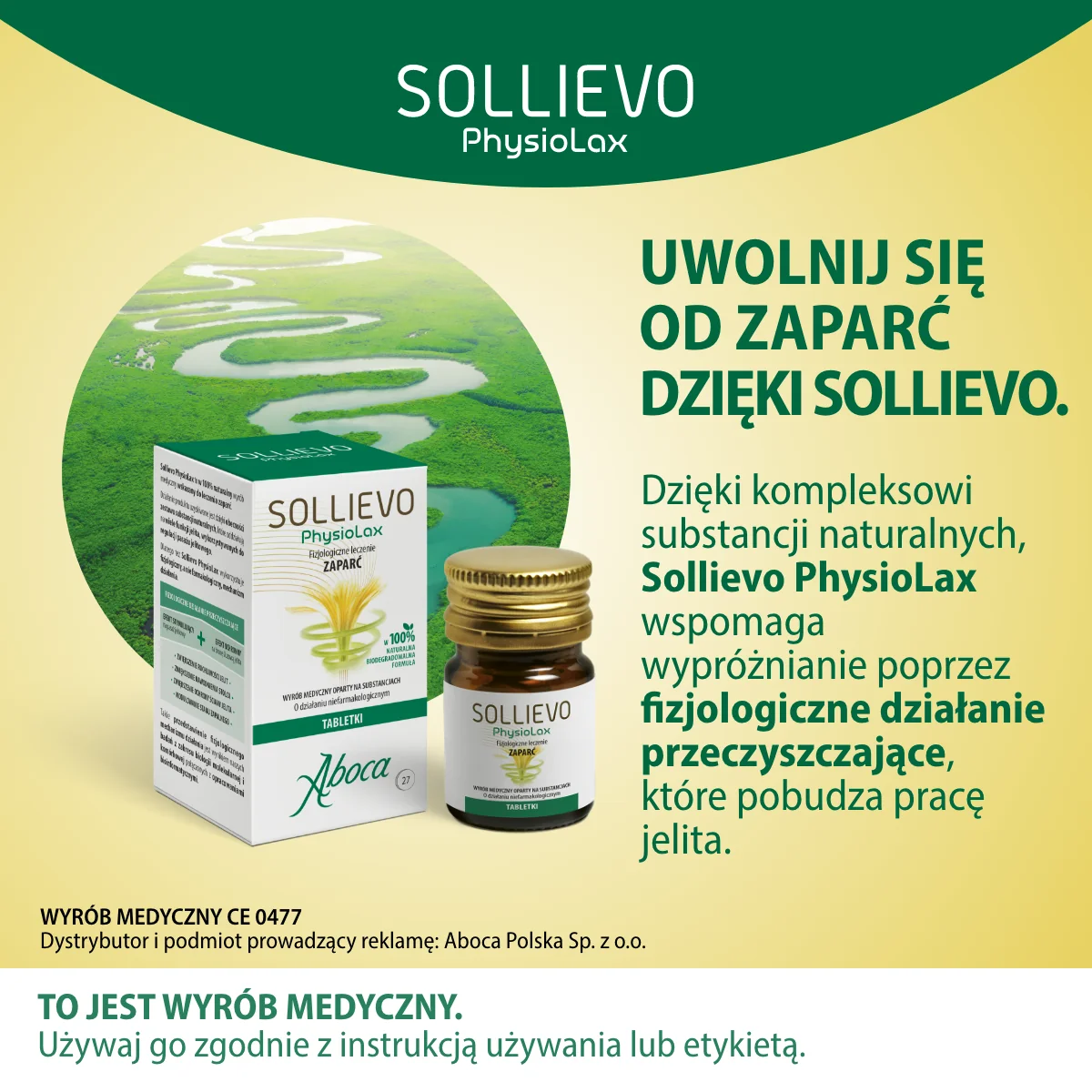 Sollievo Physiolax fizjologiczne leczenie zaparć, 27 tabletek