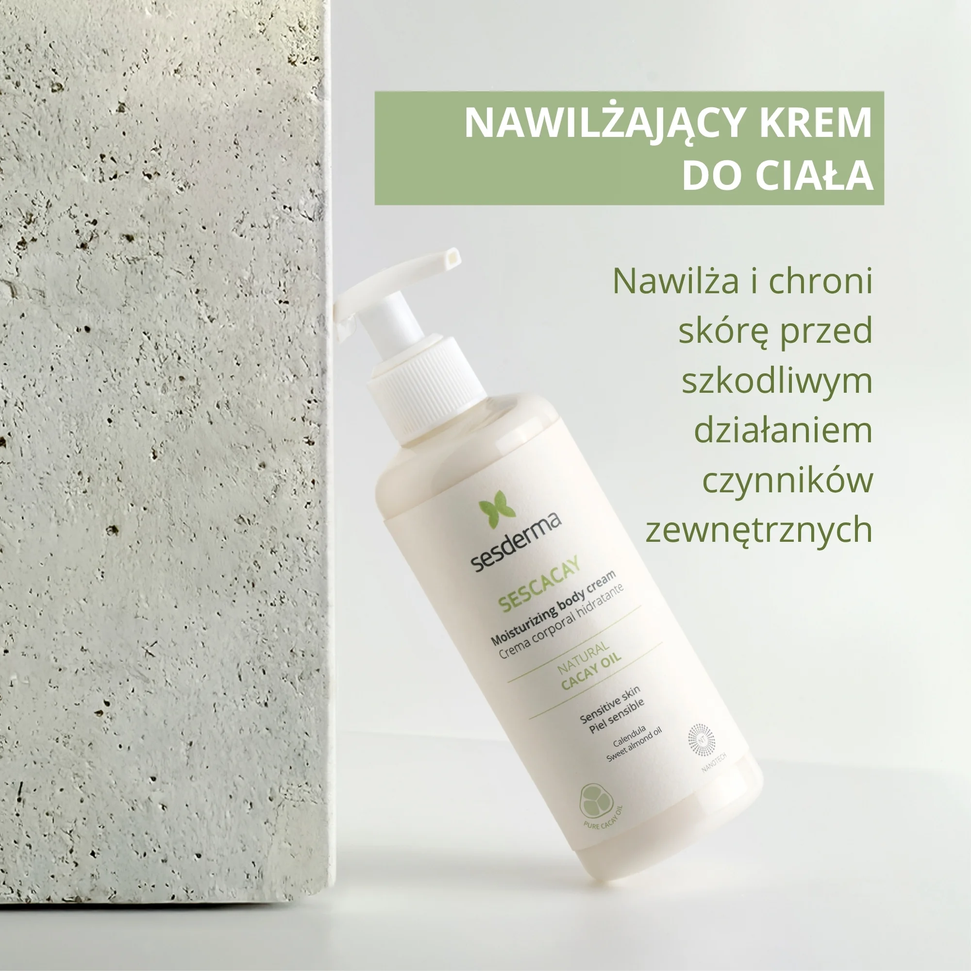 Sesderma Sescacay nawilżający krem do ciała, 250 ml