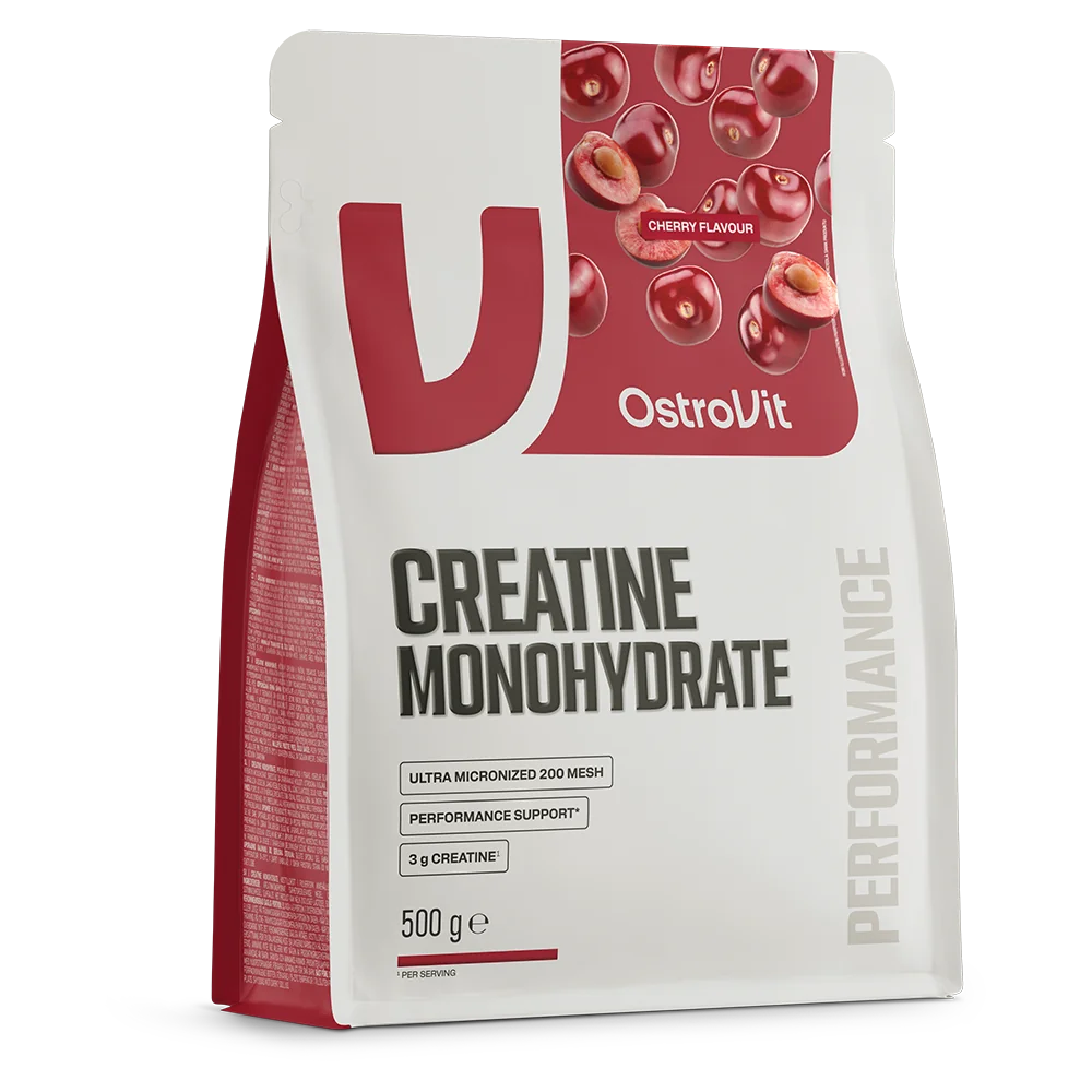 OstroVit Monohydrat Kreatyny wiśniowy, proszek, 500 g