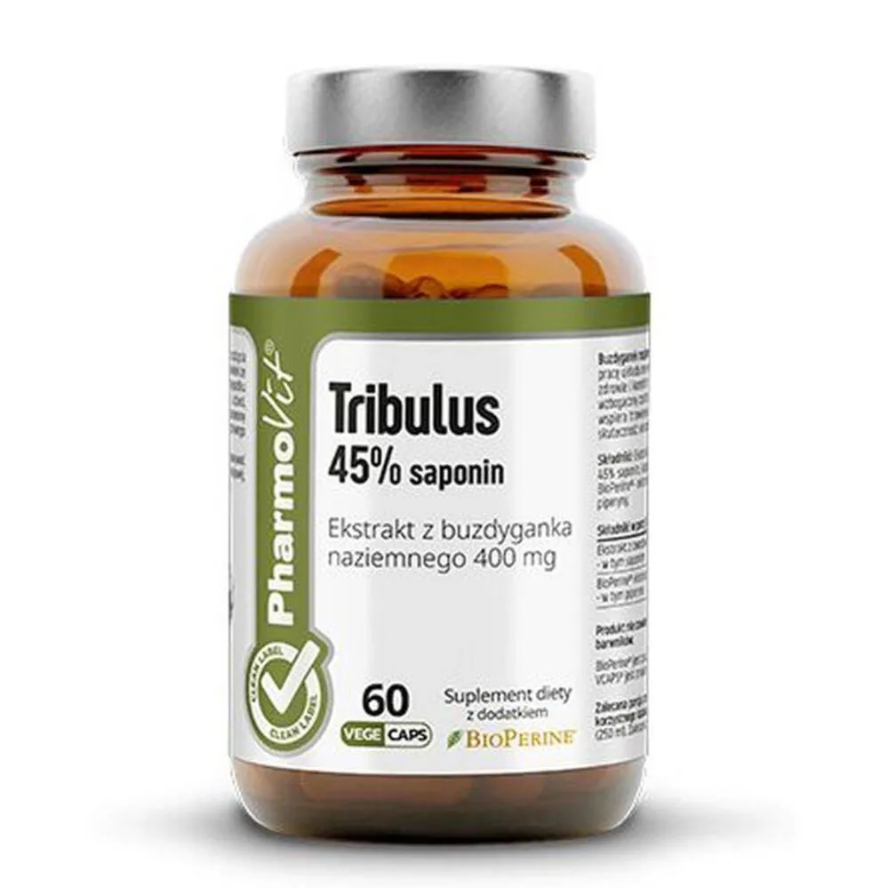 Pharmovit Tribulus 45% saponin, suplement diety, 60 kapsułek
