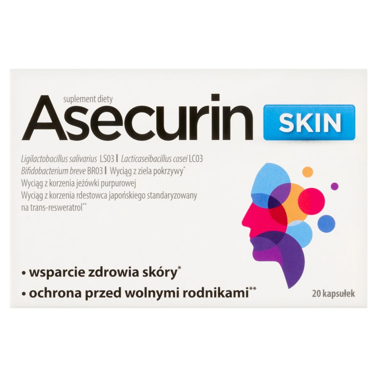 Asecurin Skin 20 kapsułek