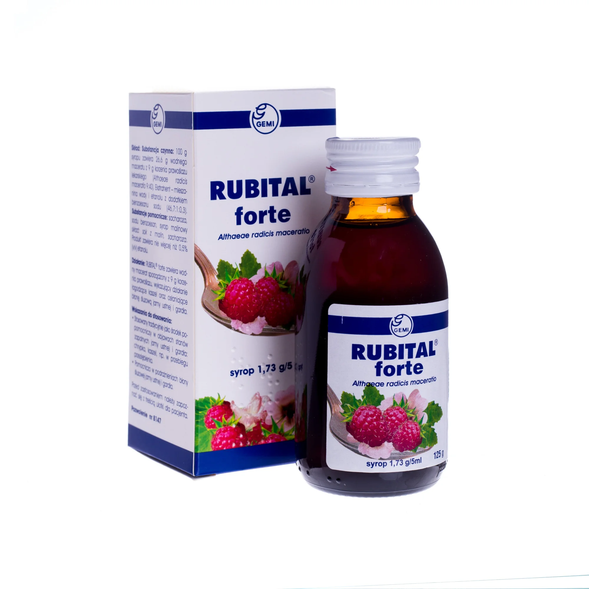 Rubital Forte,1,73 g/5 ml, syrop, 125 g 