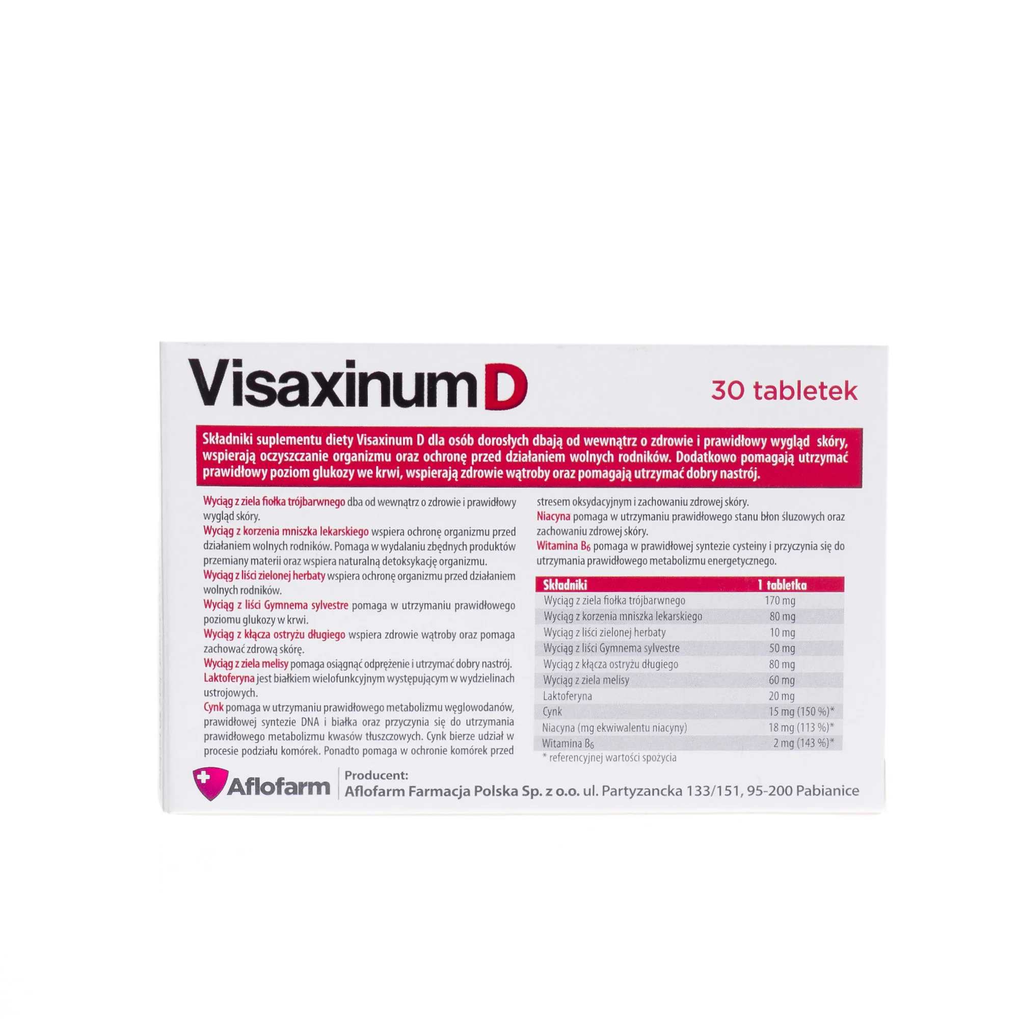 Visaxinum D 30 tabletek