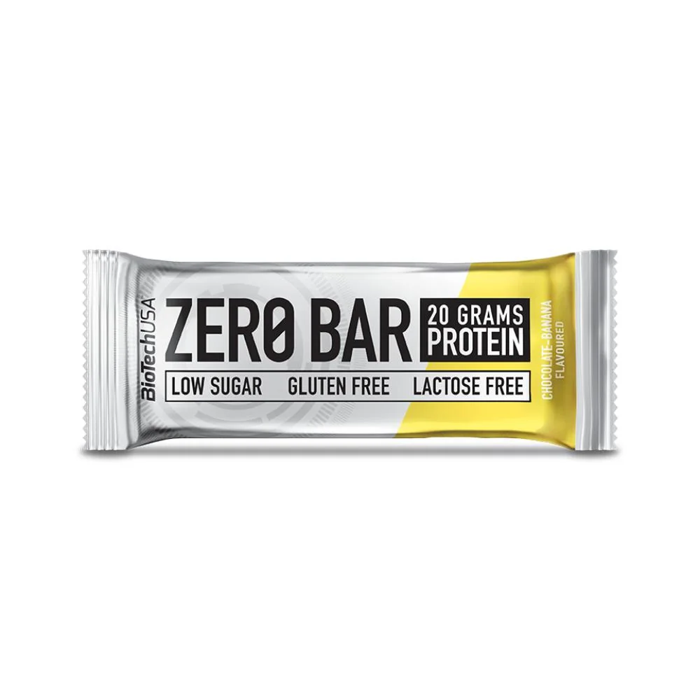 BioTechUSA Zero Bar baton proteinowy o smaku czekolady i banana, 50 g