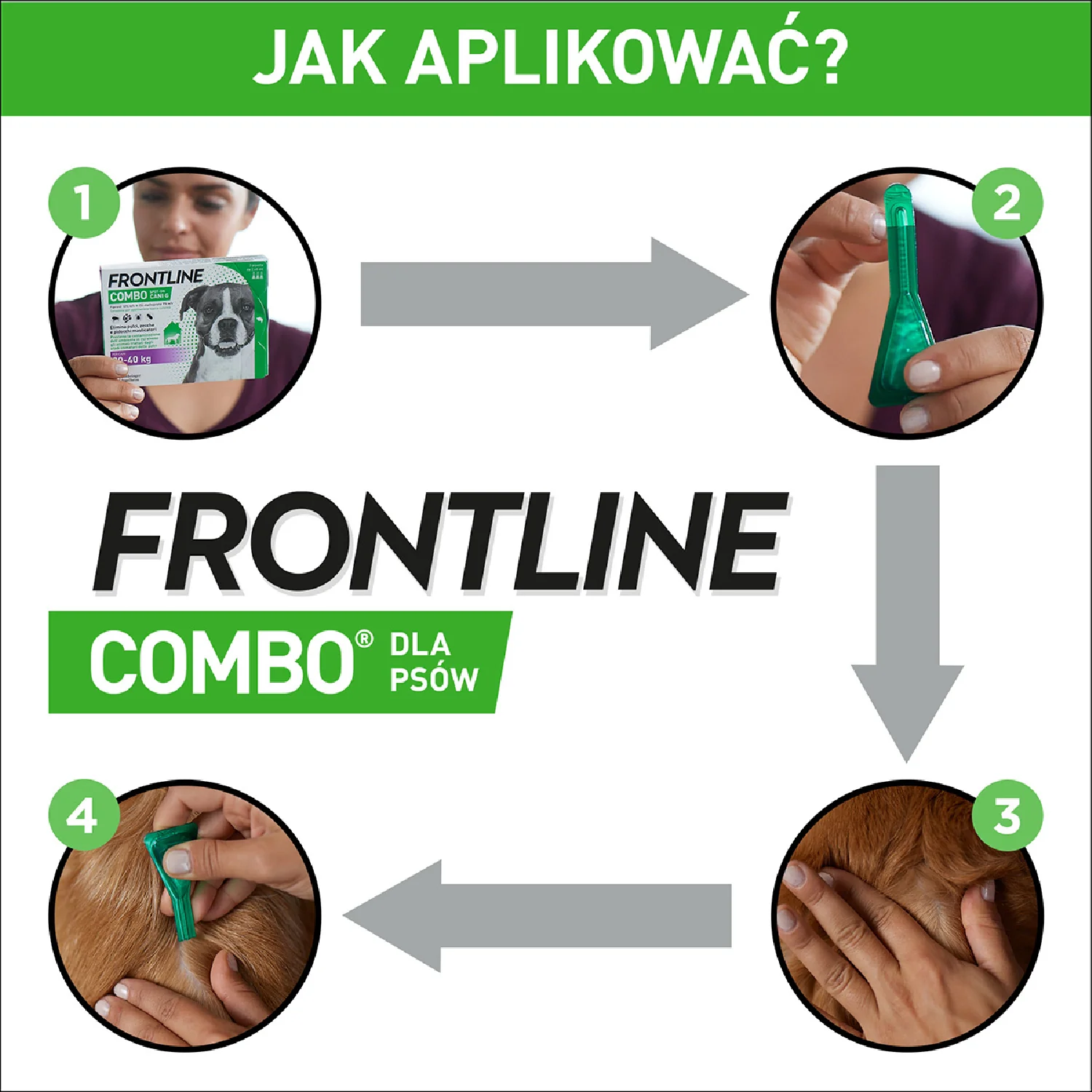 Frontline Combo XL (402,00 mg + 361,80 mg)/4,02 ml, roztwór do nakrapiania dla psów >40 kg, 3 x 4,02 ml