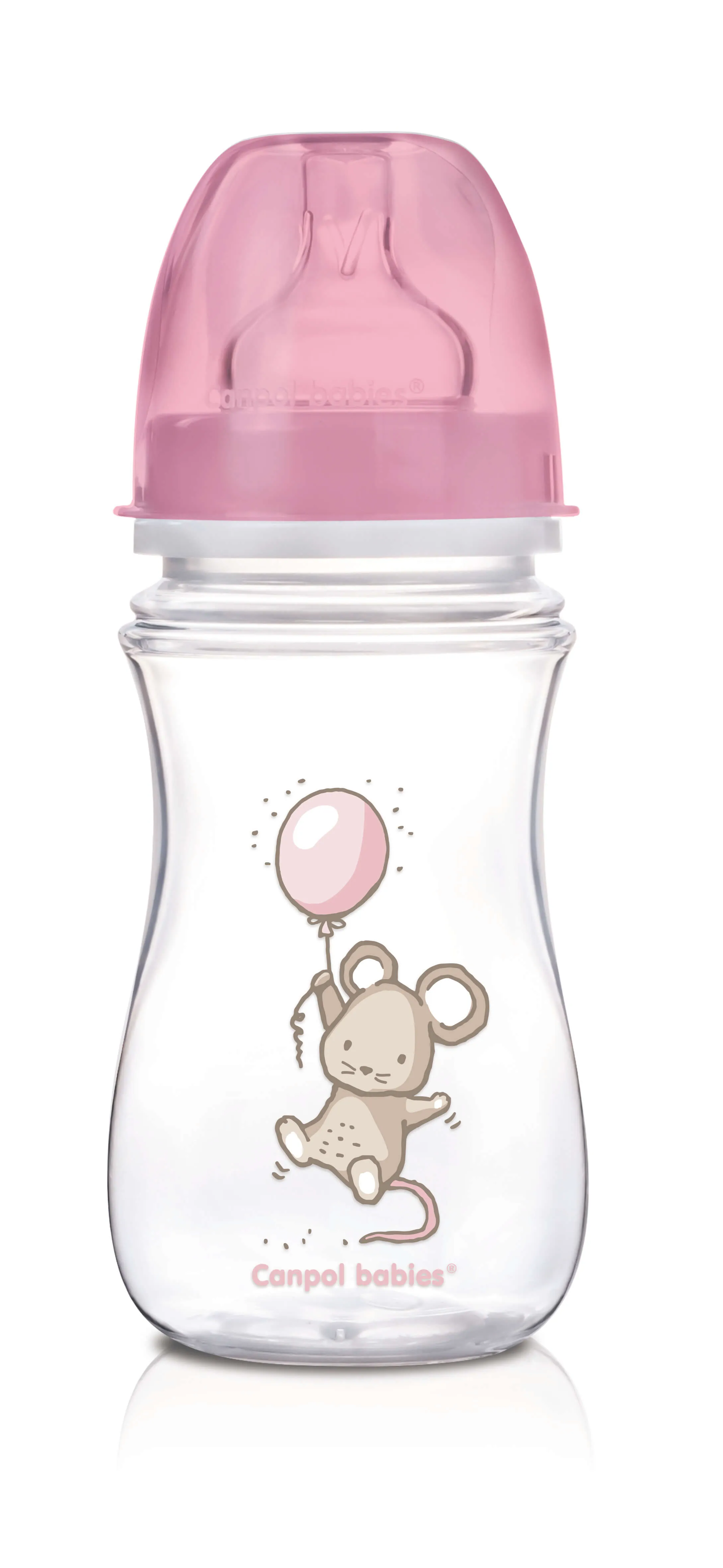 Canpol, antykolkowa butelka szerokootworowa EasyStart z kolekcji "Little Cutie", 240 ml