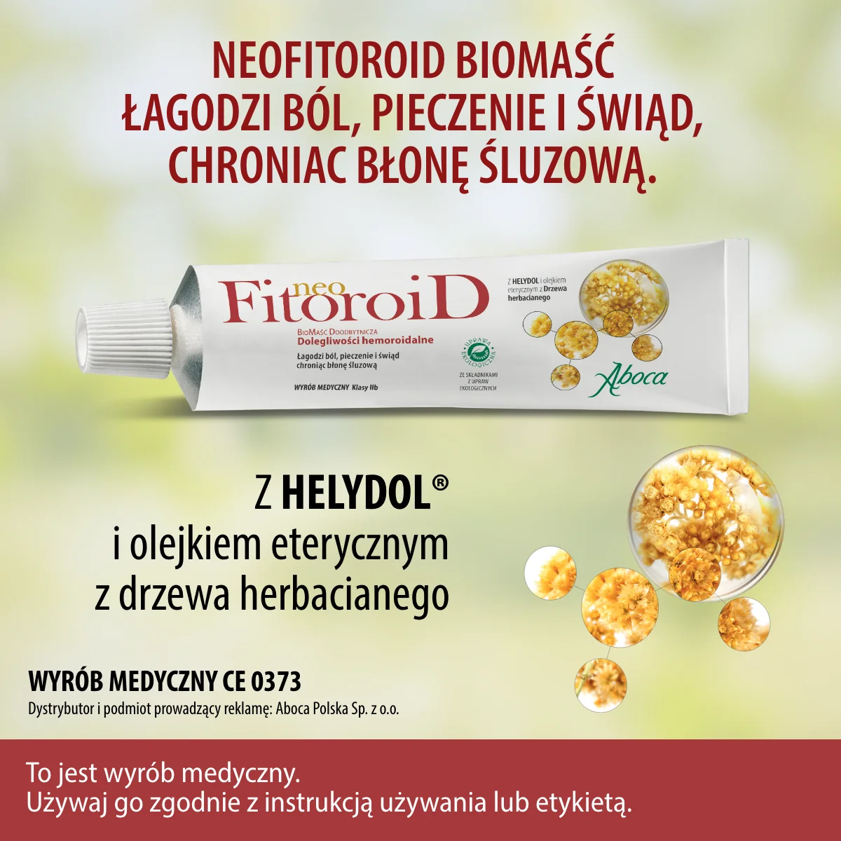 Aboca NeoFitoroid, maść doodbytnicza, 40 ml biomaść doodbytnicza z aplikatorem, 40 ml