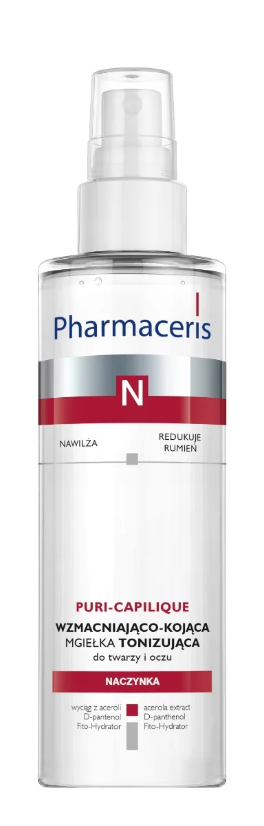 Pharmaceris N Puri-Capilique delikatny tonik-mgiełka wzmacniający naczynka, 200 ml