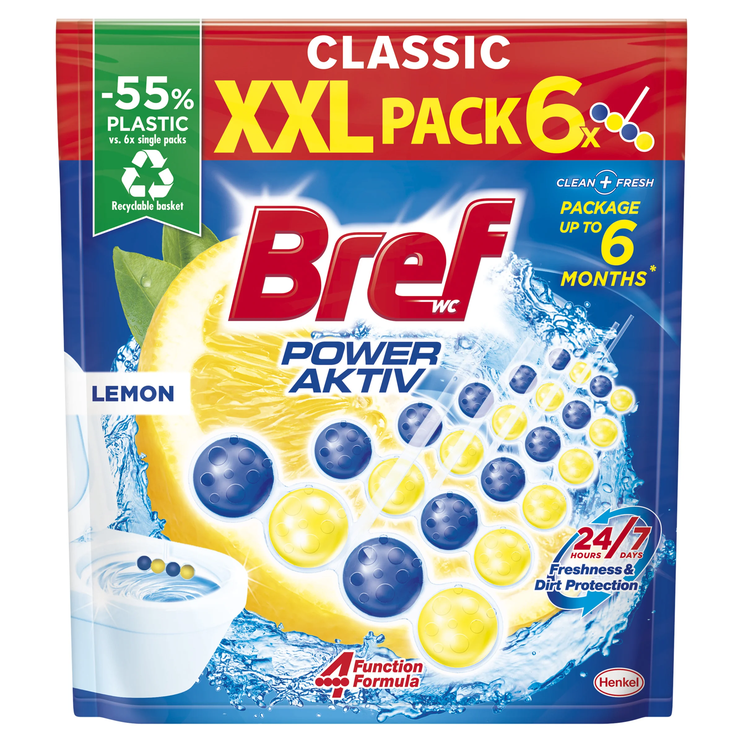 Bref Power Aktiv zawieszka do WC, 6 x 50 g
