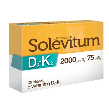 Solevitum D3+K2, suplement diety, 30 tabletek 