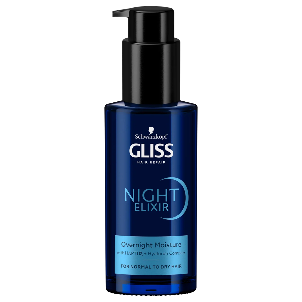 Schwarzkopf Gliss Night Elixir Overnight Moisture eliksir na noc do włosów normalnych i suchych, 100 ml