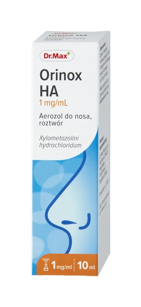 Orinox HA 0,1% Dr.Max aerozol do nosa, 10 ml