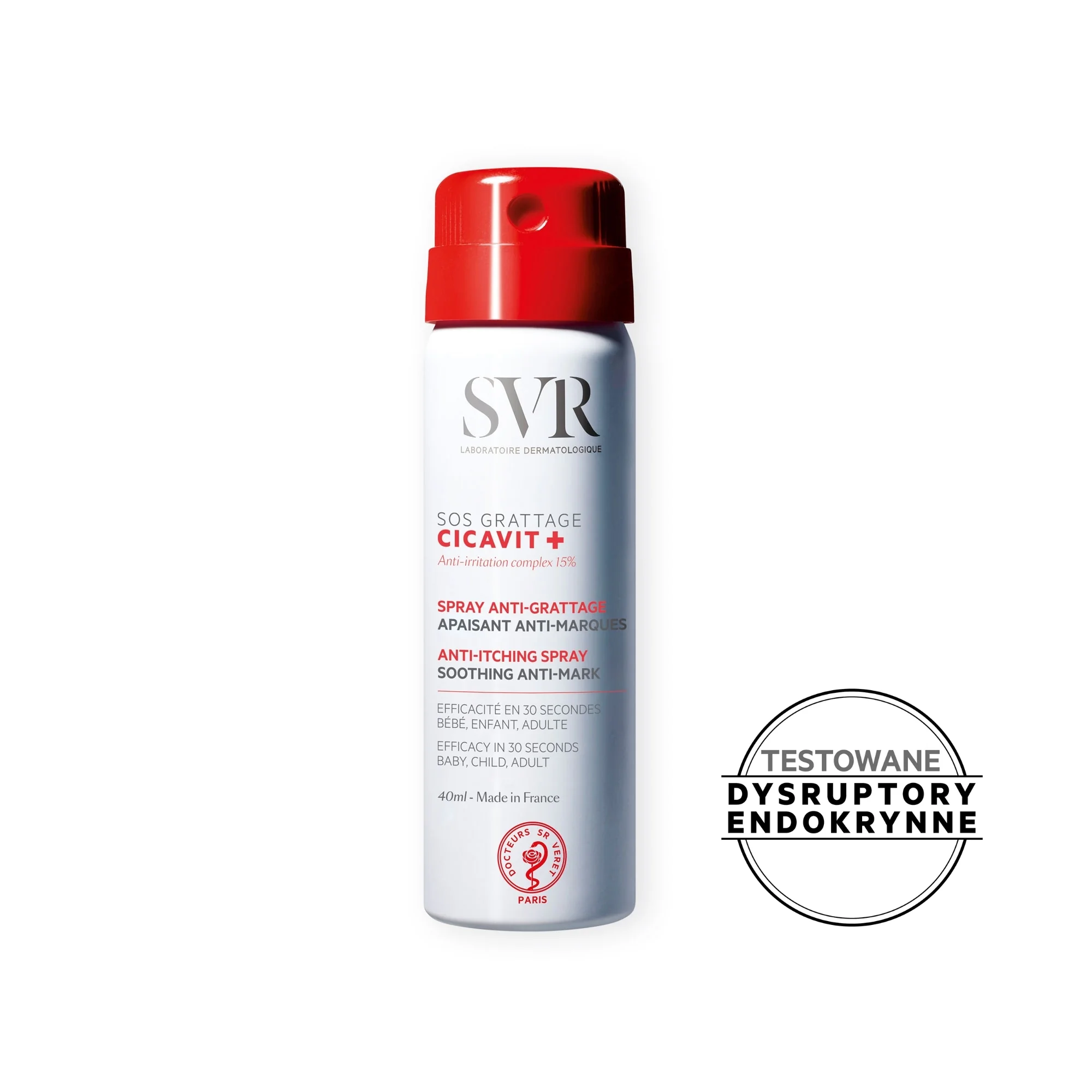 SVR Cicavit+ SOS Grattage spray przeciwświądowy, 40 ml