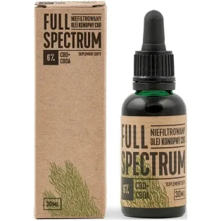 Full Spectrum CBD+CBDA, suplement diety, olejek konopny 6%, 30 ml
